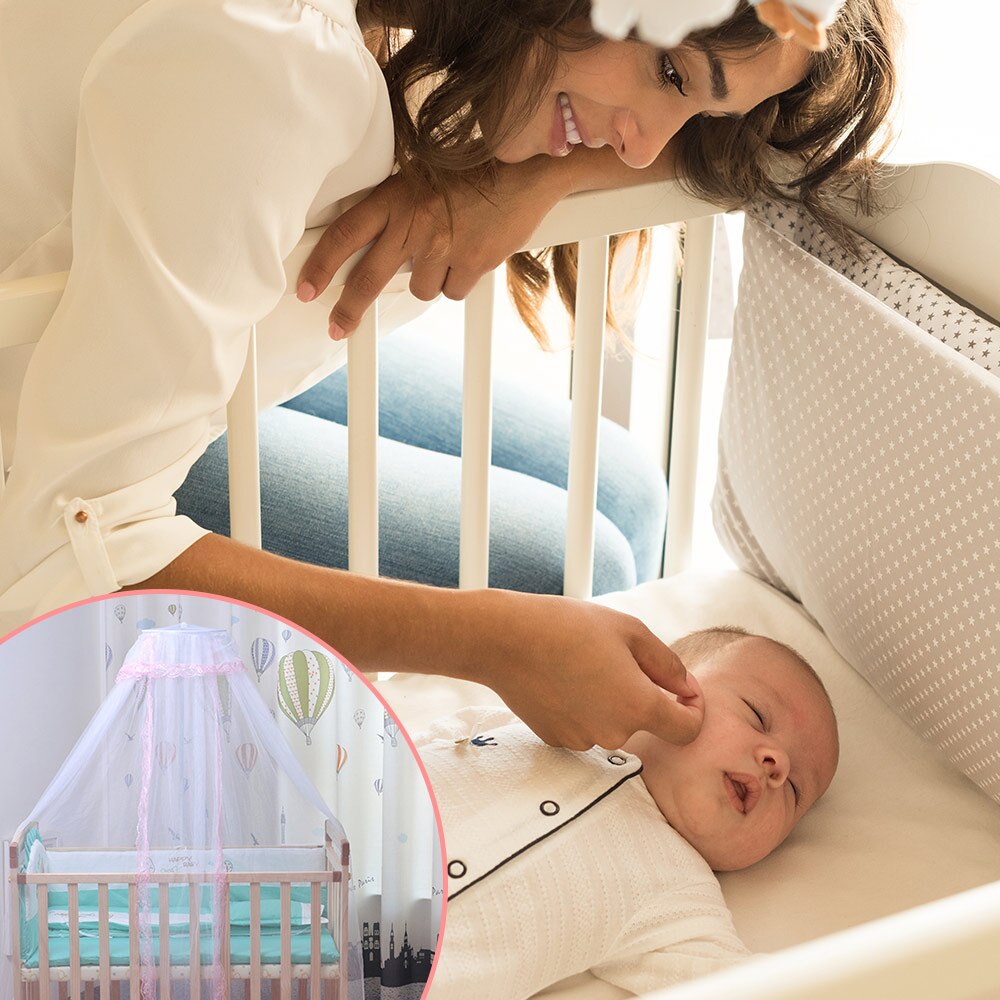 Mosquitera Universal para cuna de bebé, mosquitera plegable para bebé
