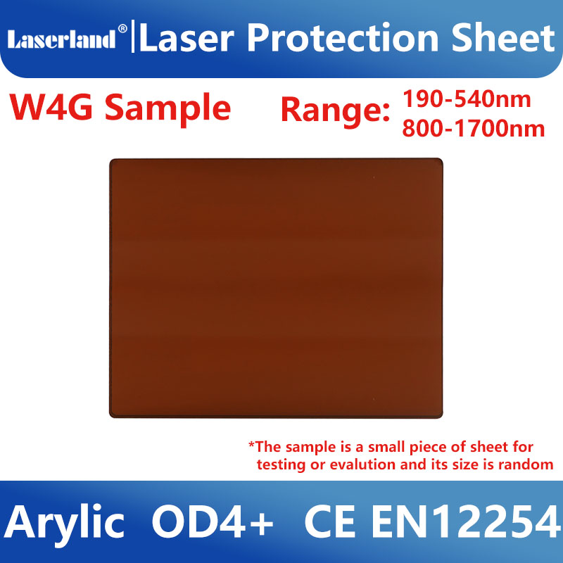 Échantillon de fenêtre Laser de industrielle, vue claire, feuille de Protection 1064nm, écran de sécurité en acrylique