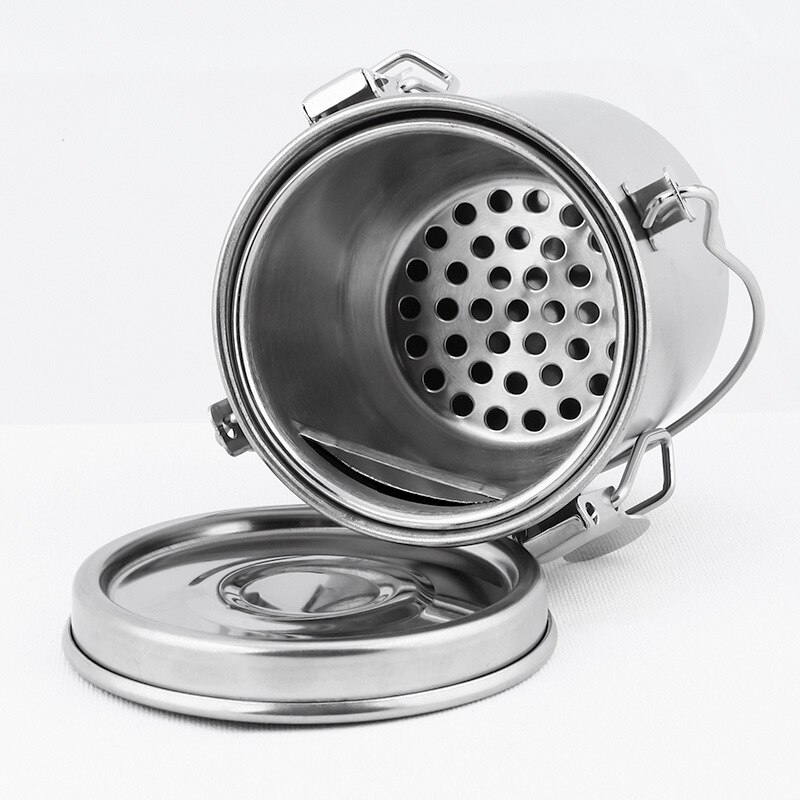 Penselenbakje Kleine Roestvrijstalen Pen Wasmachine Draagbare Olieverfschilderij Pen Wassen Vat Verzegelde Pen Wassen Emmer