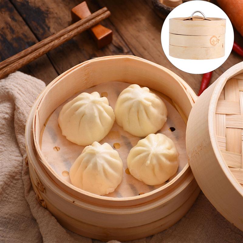 Kök matlagning bambu ångkokare bambu mat ångkokare handgjord ångkorg fisk ris mellanmål korg kök dumpling ångkokare