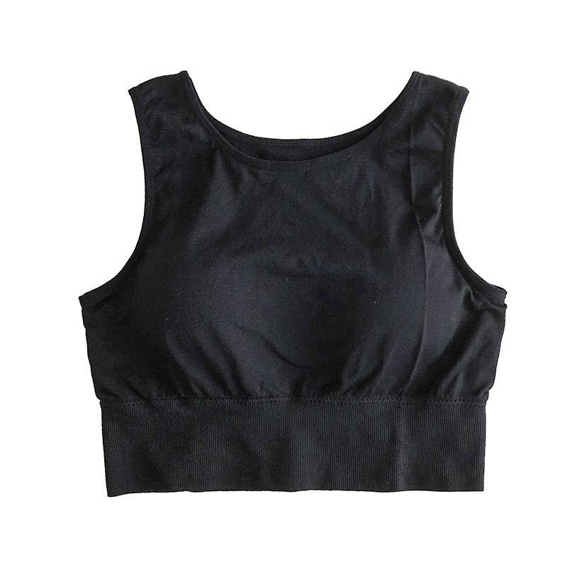 Original sømløs sportsvest dame tank tops samlet med stålring fri i ét stykke brystpude sportsryg polstret kvinde