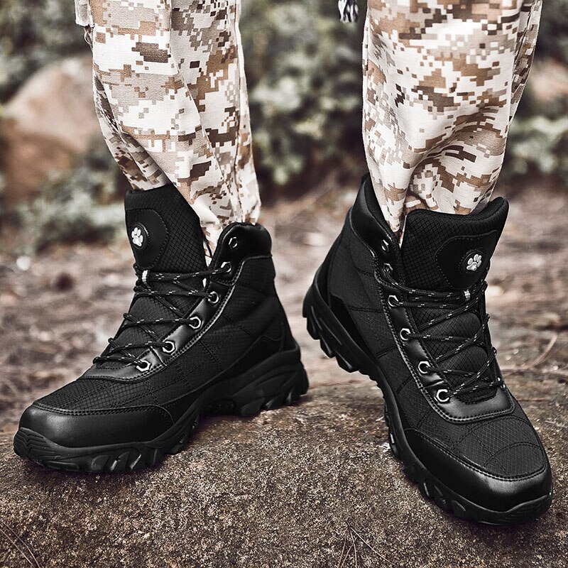 Hiver hommes chaussures classique hommes bottes en peluche hommes bottes de neige en plein air antidérapant hommes baskets hiver Zapatillas Hombre