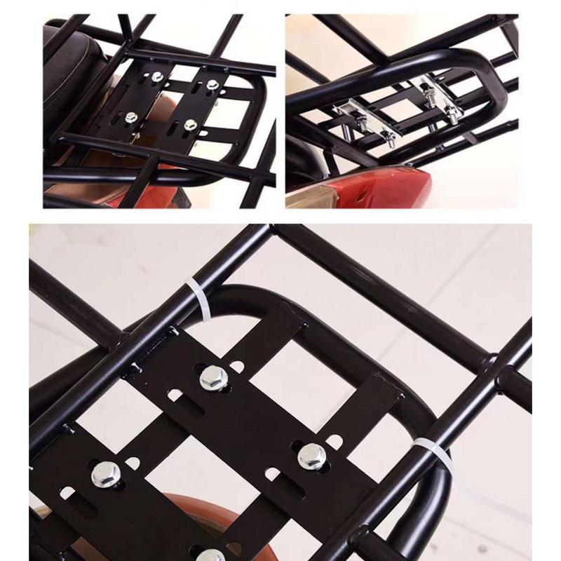 Cargo Rack Rear Adjustable Rear Bike Rack With Basket Bicycle Rear Frame And Basket Bike Front/Rear/Cargo Rack For Takeaway