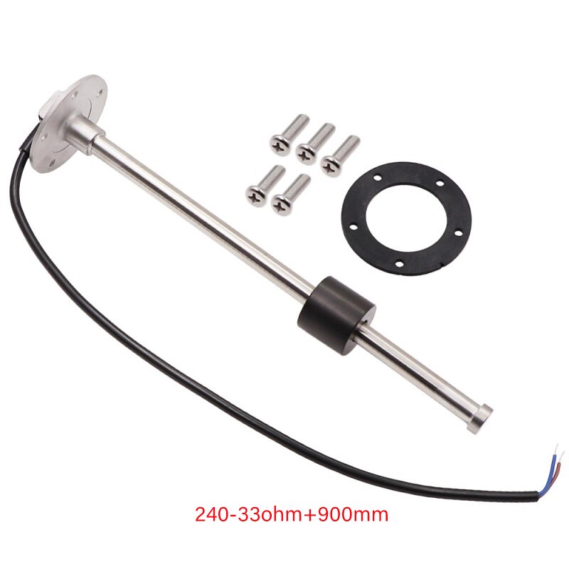 KUS 52mm Universal Fuel Level Meter 0-190ohm 240-33ohm with Backlight 9-32V Fuel Sensor 150mm 175mm 200mm 225m 850mm 900mm
