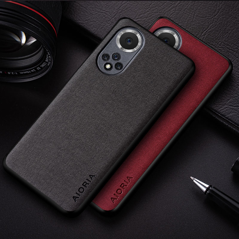 Hülle für honor 50 Profi 50 se , schlicht, leicht, schützend, einfarbig, textil-leder-hülle