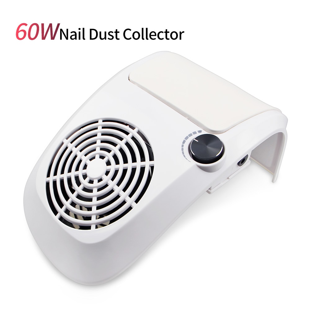 60W Krachtige Nail Stofafzuiging Collector Stofzuiger Professionele Manicure Machine Met Stofzak Nail Art Salon Apparatuur