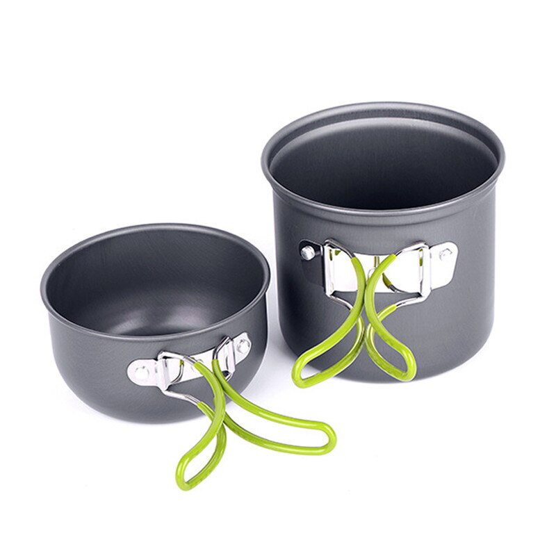 Outdoor Pan Set Camping Hiking Aluminium Alloy Cooking Travel Cookware