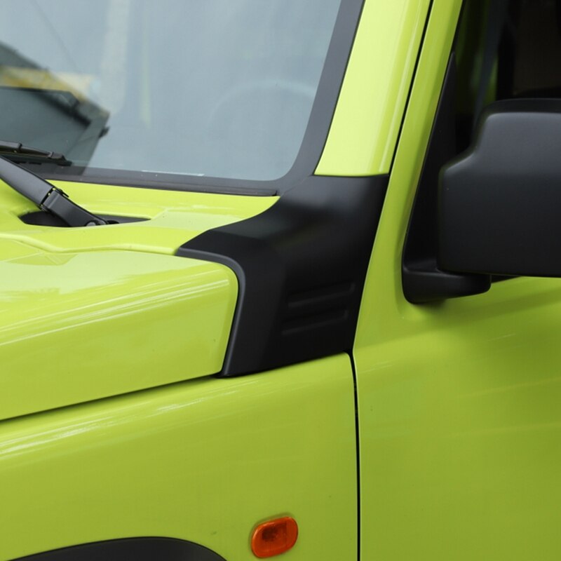 2Pcs Matte Black Hood Angle Wrap Protector Cover for Suzuki Jimny