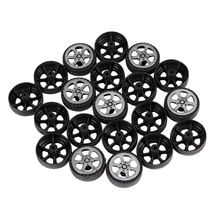 10 Pneus Creux En Caoutchouc Pour Modèle Réduit - Dimensions 20x8x1,9 Mm, Roues De Voiture Jouet DIY