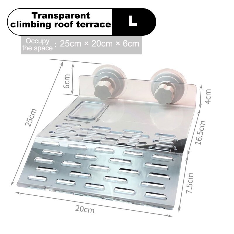 Turtle Basking Platform Turtle Tank Platform Aquarium Animal Sink Wharf Reptile Habitat Climbing Floating Shelf with Sucker Cap: Style 3 L