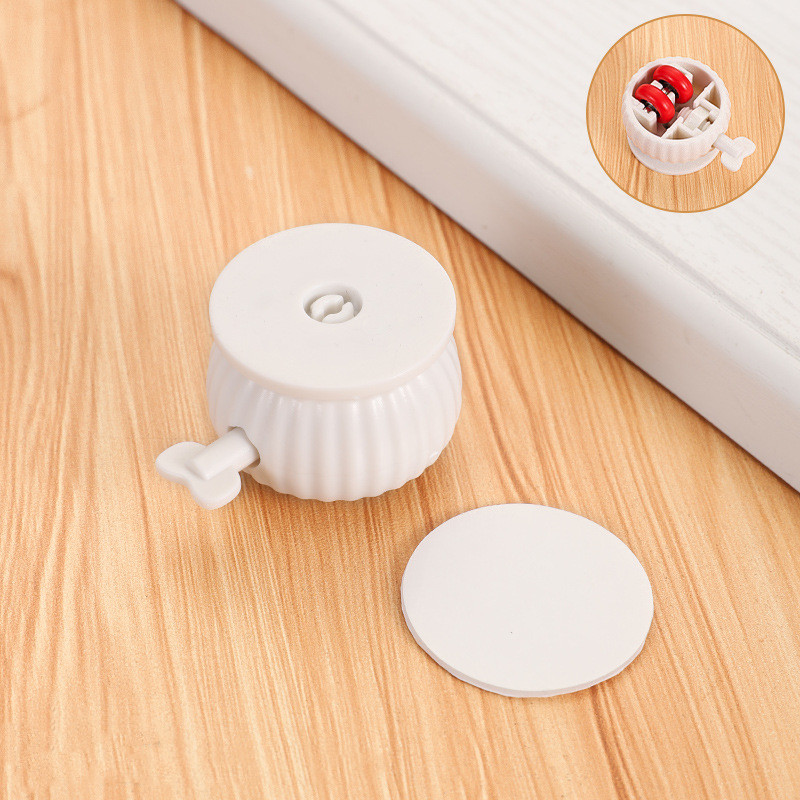 4Pcs Self Adhesive Type Furniture Casters Wheels Mute Wheels Universal Wheel 360° Rotation Strong Load-bearing With brakes: Orange