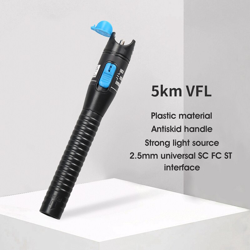 13 Pz/set FTTH Fibra Ottica Tool Kit con AUA-60S Cleaver e di Plastica 5mW Visual Fault Locator Wire Stripper Strumento B