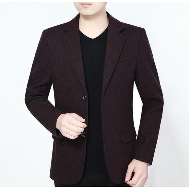 suits blazer men suits, casual blazer men men's large size: Wine red / XXXL