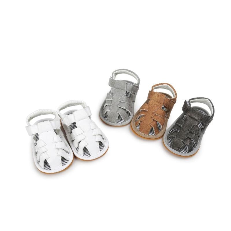 4 farben Baby Sommer Schuhe Kleinkind Im Freien Sport Weiche Flache Sandalen rutsch Beiläufige Gummi-sohlen Kinder schuhe