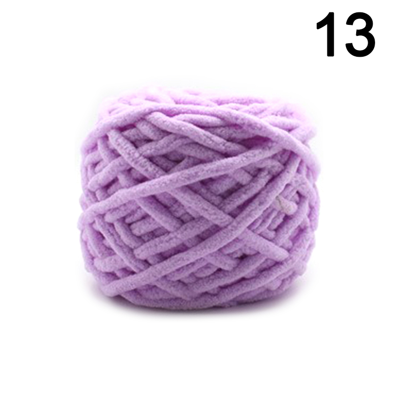 100g/Bal Chenille Breien Grof Garen Zachte Dikke Ijs Strip Lijn Hand Gehaakte Weven Sjaal Deken Draad Handwerken ambachten: Lavendel