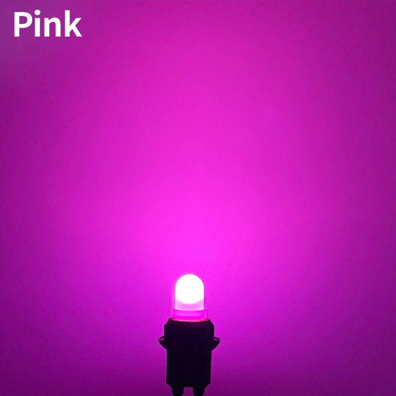10 pièces T10 5W5 baïonnette 1SMD LED Pinball Machine ampoule lampe Non fantôme Anti scintillement DC6V blanc jaune ambre rouge rose: Bleu de Crésol