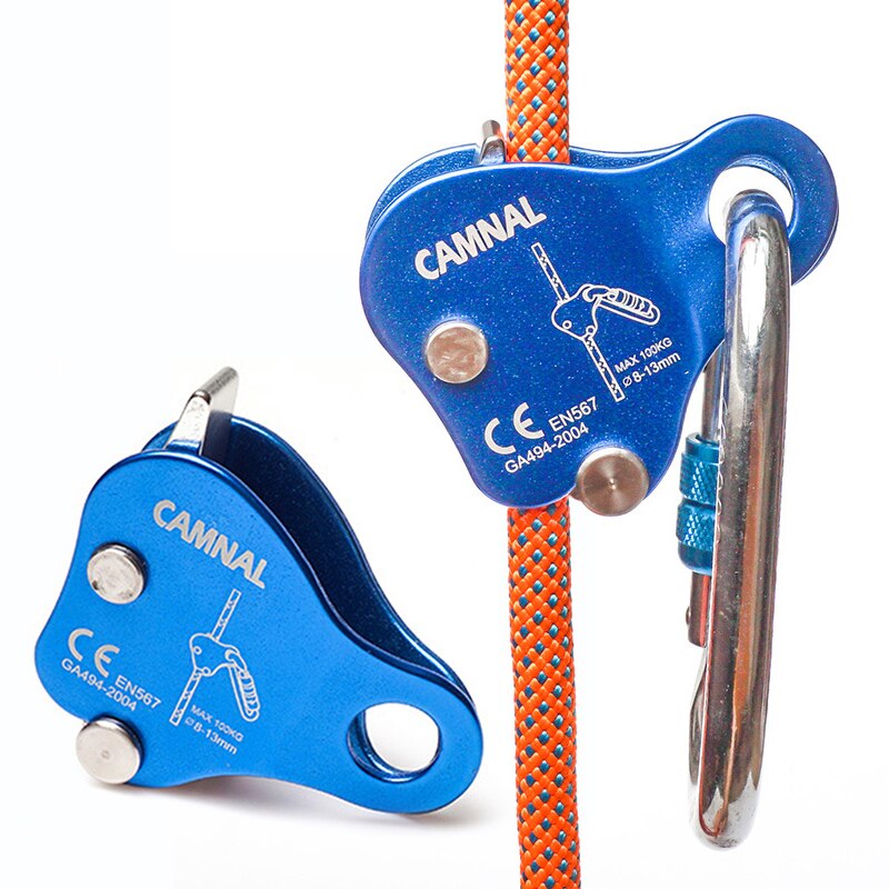 Rappelling Rope Grab Safety Equipment Gear Mountaineering Rescue Rock Climbing Accessories Parts With Climbing Rope