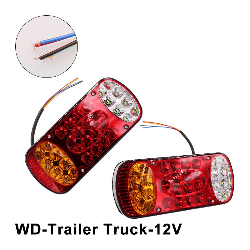 2 Stuks 12V 32 Led Auto Vrachtwagen Achterlicht Achterlicht Achter Stop Remlicht Signaal Lamp Indicator Voor Trailer vrachtwagen Vrachtwagen Caravans Van