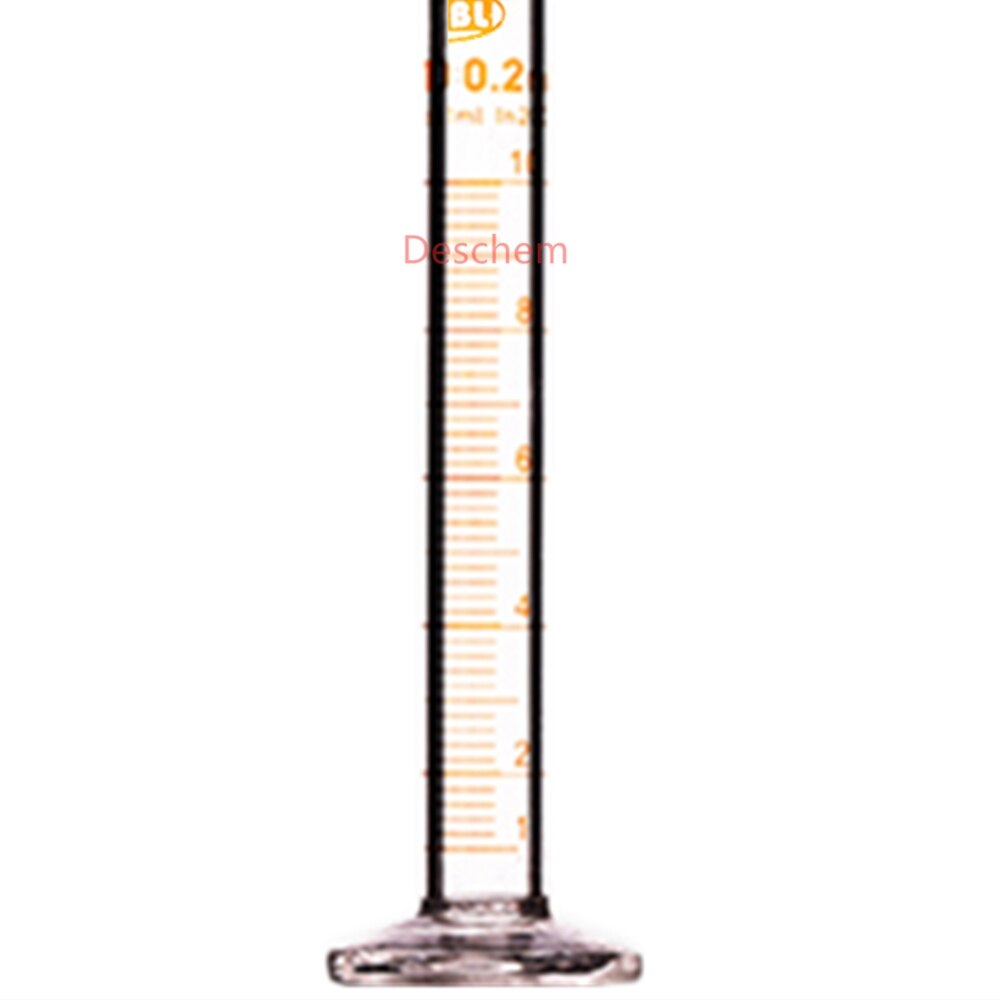 10ml Glass Measuring cylinder W/spout Ground-Joint Glass-stopper
