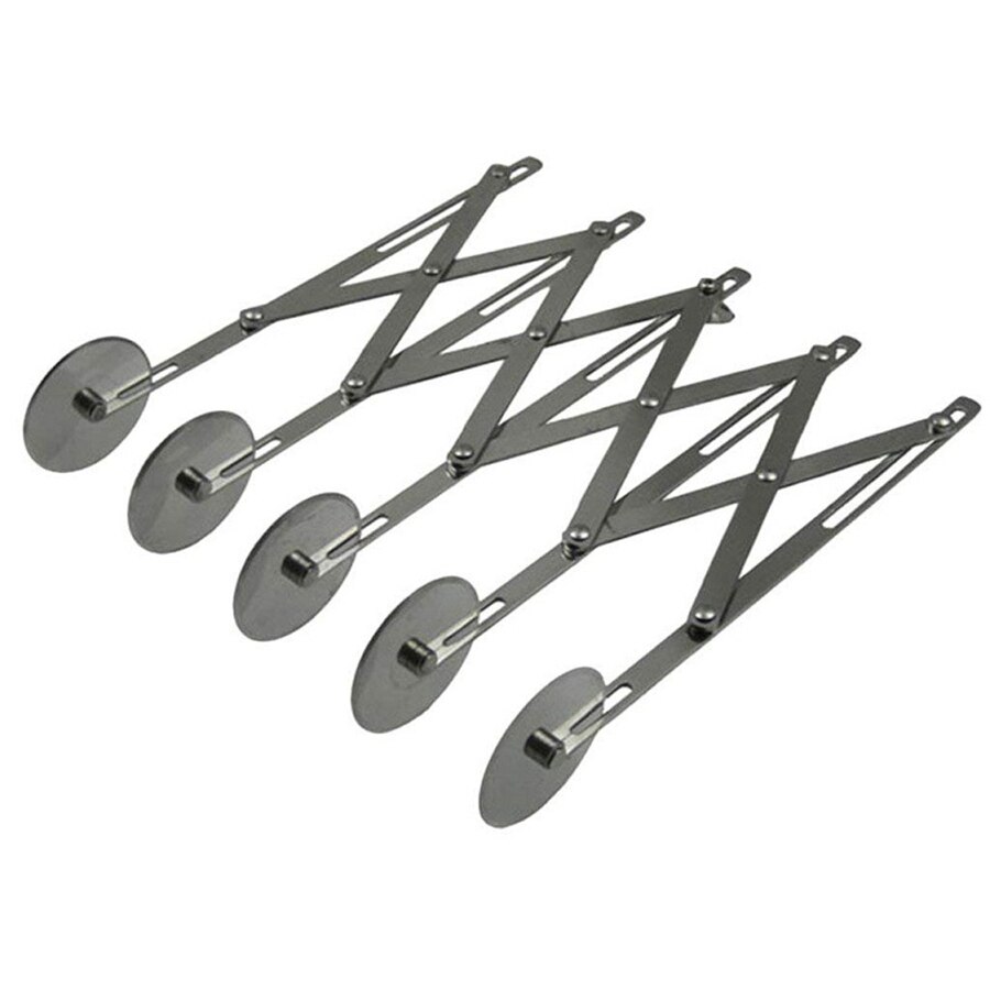 2Pcs Adjustable Dough Divider Stainless Steel Pastry Cutter Pizza Slicer Flexible Roller Baking Peeler 3/5/7 Wheels X2: 5 Wheel