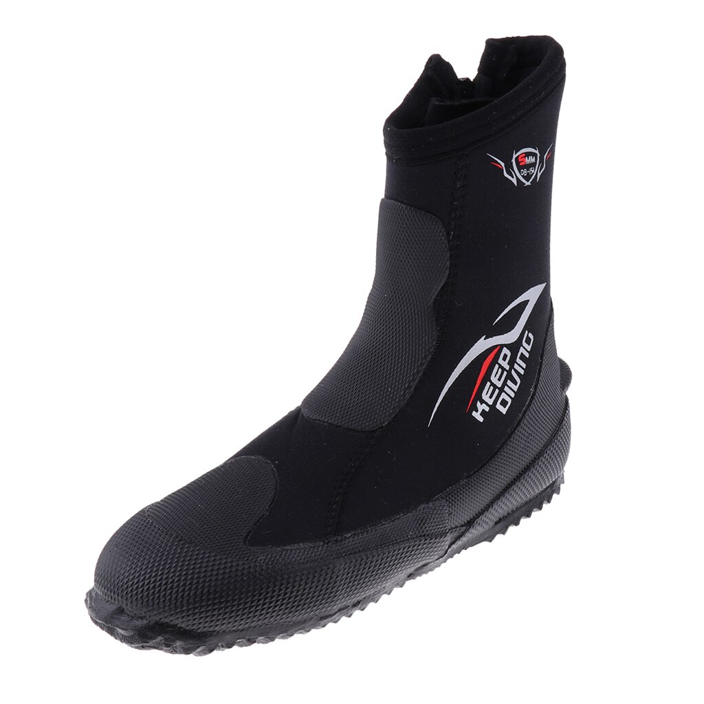 Combinaisons néoprène 5mm salut coupe bottines à fermeture éclair plongée en apnée bottes de plongée