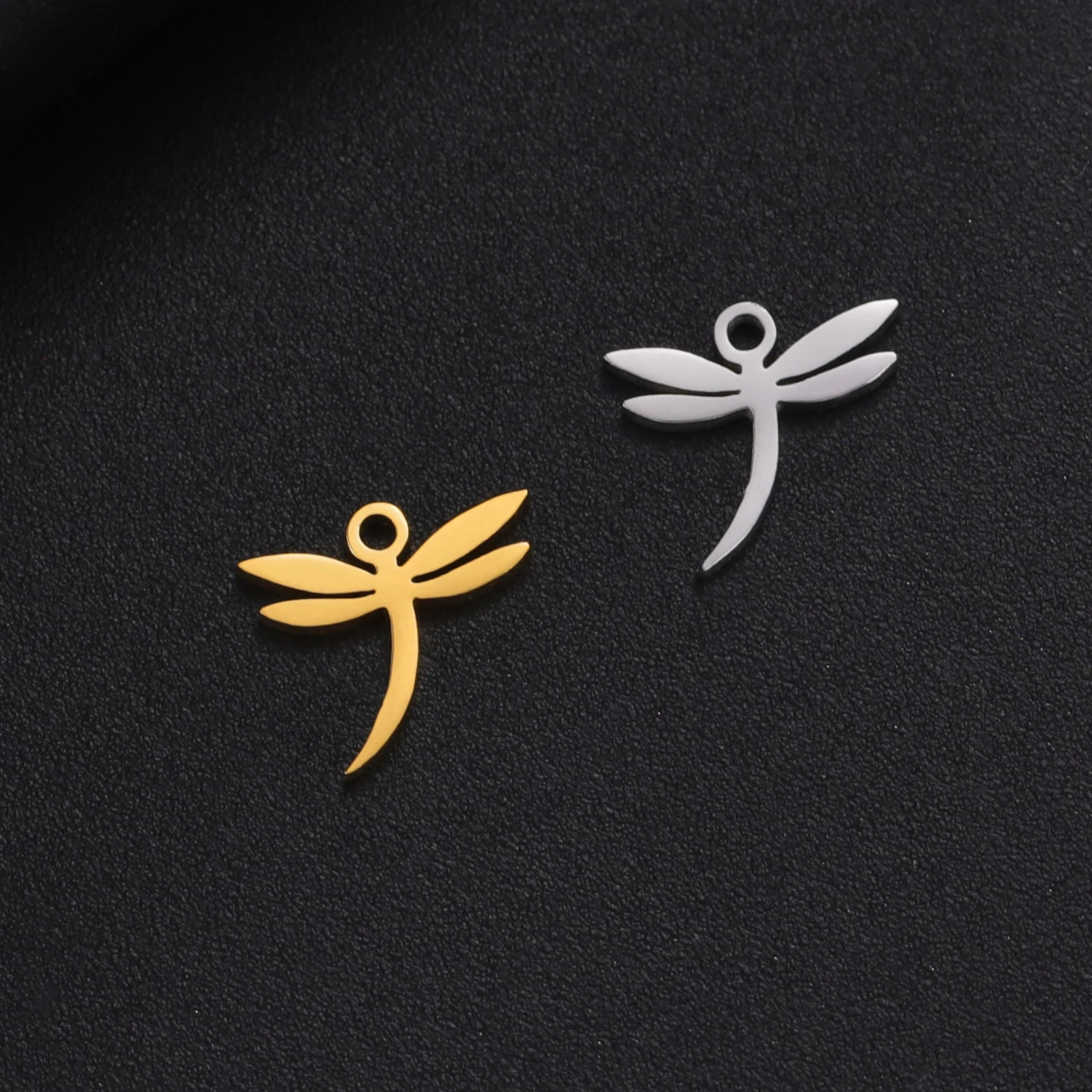 EUEAVAN-abalorios de nudo celta de acero inoxidable, 5 uds., para fabricación de joyas, colgante minimalista de flor de la vida, Egipto, mal de ojo,
