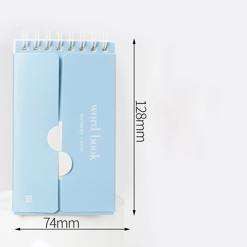Morandi Kawaii Little Notepad Portable Cute Loose-leaf Notebook Diary Simple Office Classification School Supplies: Morandi blue