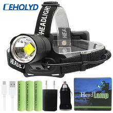 50000lm XHP70.2 32W powerful Led headlamp Headlight zoom head lamp flashlight torch Lantern 7800mah 18650 battery