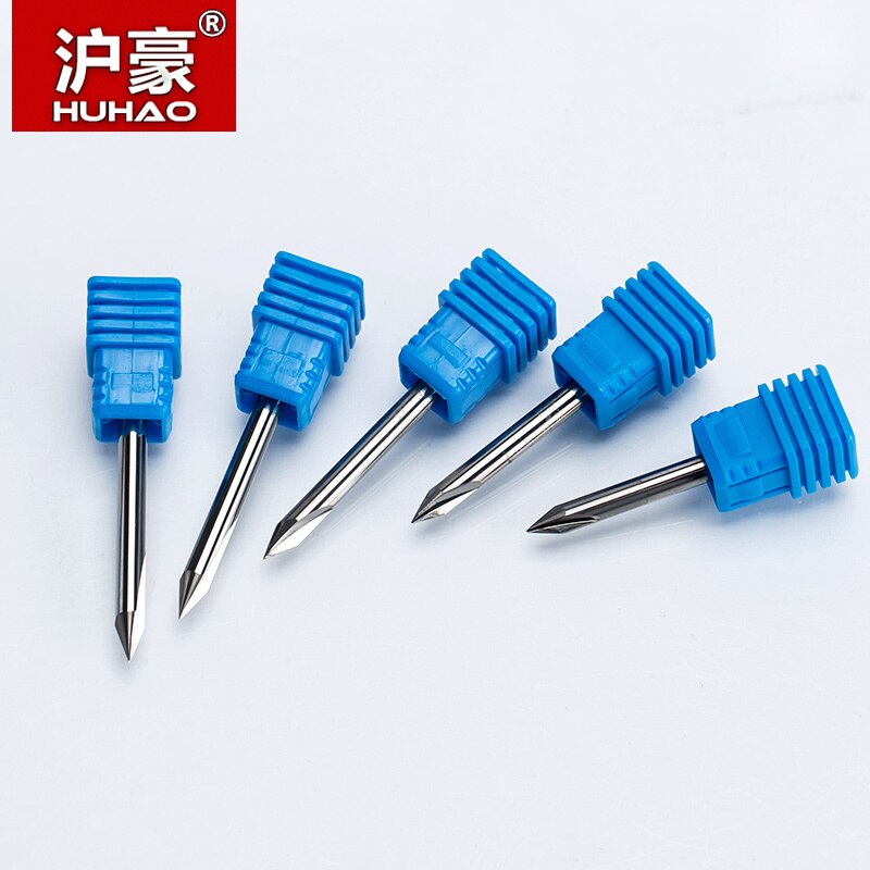 Huhao 1pc 4mm 2 fluiten rechte graveerbits diepe frees voor hout, hardhout, cnc-snijwerk, v-bits, snijmachinegereedschappen, frees