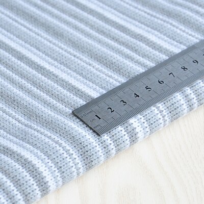 50cm*180cm/Piece, Thickened Grey And White Stripe Knitted Wool Cloth, Sweater, Windbreaker, Skirt Fabric, DIY Handmade Material: Default Title