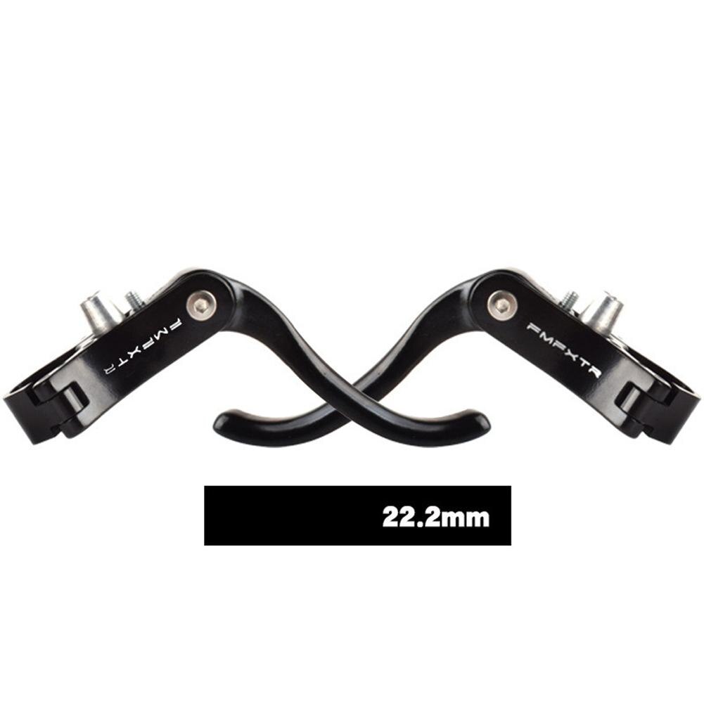 1 Paar Fiets Remhendels Lichtgewicht Aluminium Fiets Rem Handvat Voor Mtb Racefiets Fixed Gear: 22.2mm full black
