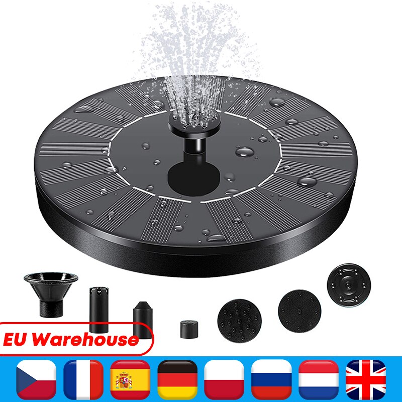 Mini Solar Water Fountain Pool floating Solar Fountain Garden Water Pump for Garden Patio Decor Floating Bird Bath Sprinkler