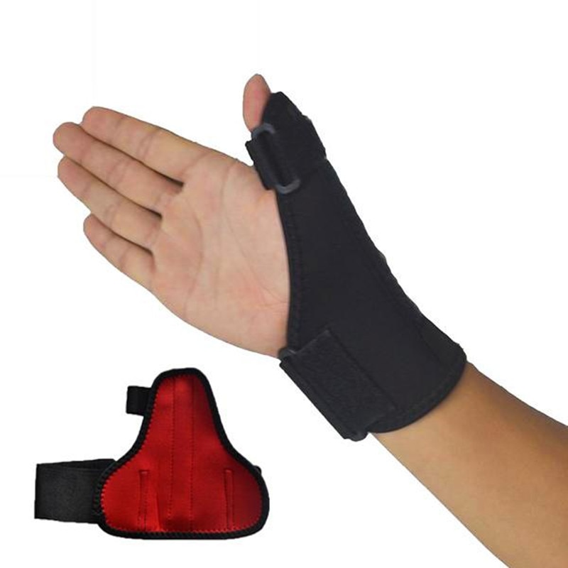 Sport Duim Protector Duim Brace Pols Brace Guard Wrap Handschoen Ondersteuning Gym Verstelbare Black Apparatuur