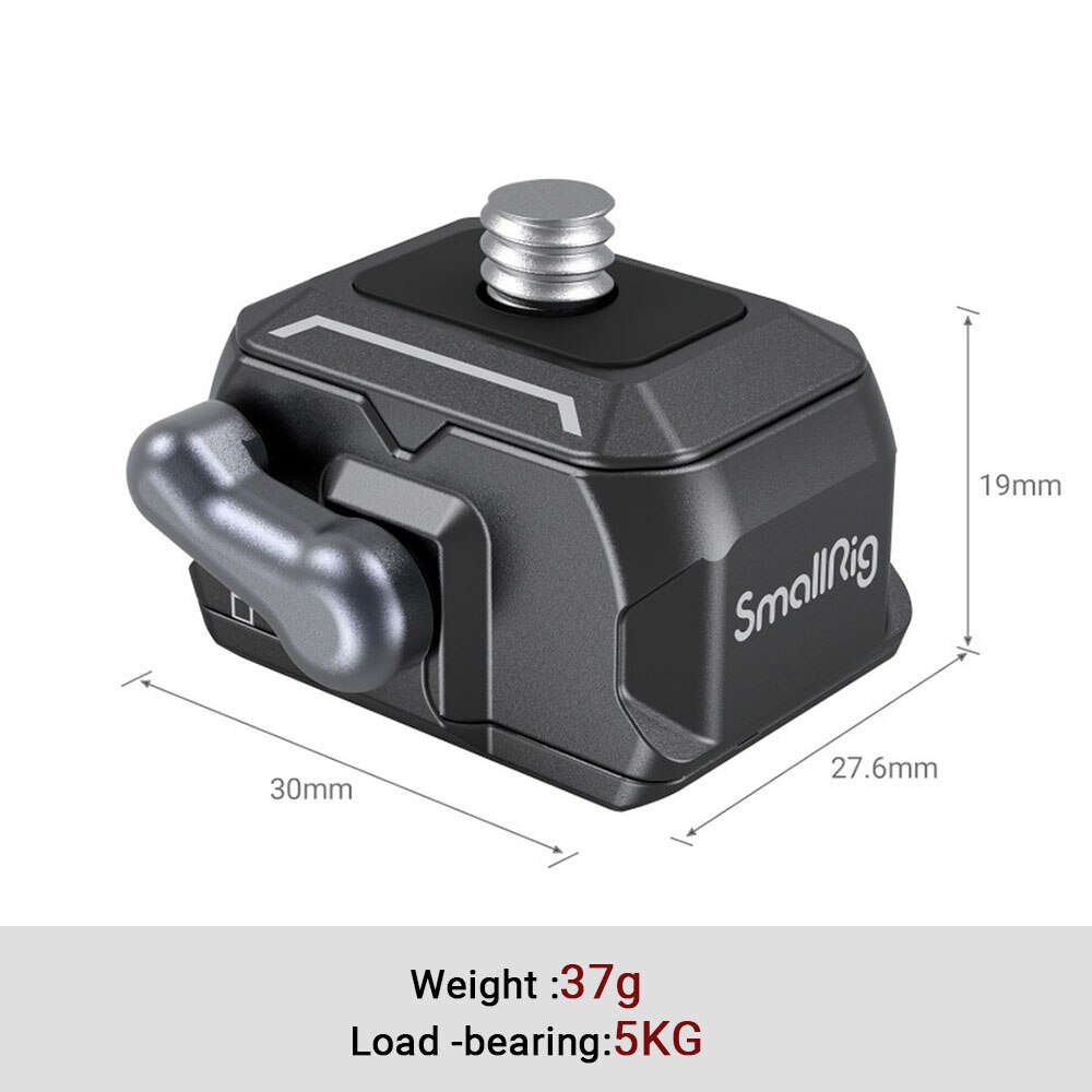 SmallRig -in HawkLock mini Quick Release 1/4”-20 Ball Head Fit Magic Arm Quickly Lock Compatible Monitors LED lights 3600: Quick Release