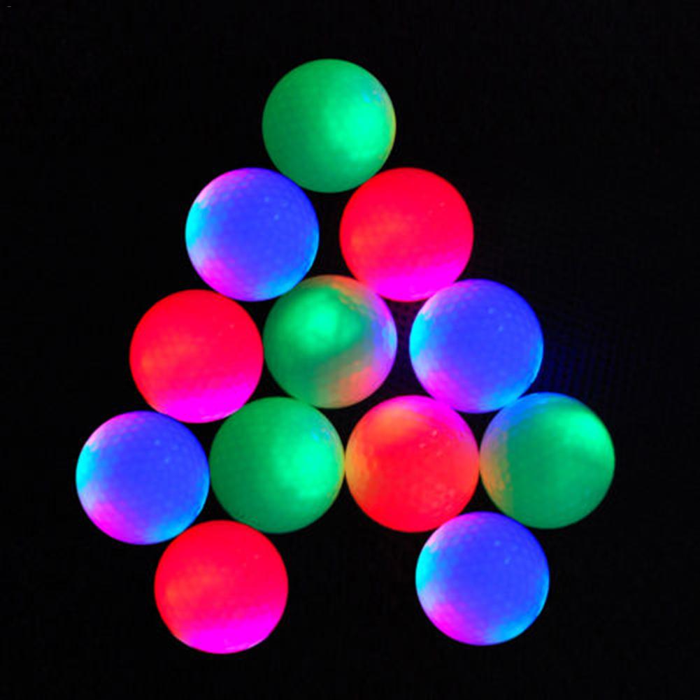 Golf konstant ljus boll glödande boll golf led glöd boll glödande golfboll tillbehör slumpmässig färg