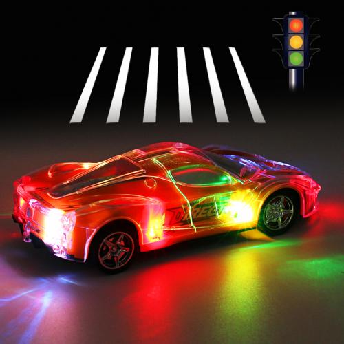 1/24 RC Racewagen Speelgoed Hoge Snelheid Afstandsbediening Simulatie Model 3D Licht RC Elektrische Speelgoed Voor Kinderen verjaardag Vrolijk chritmas: Rood