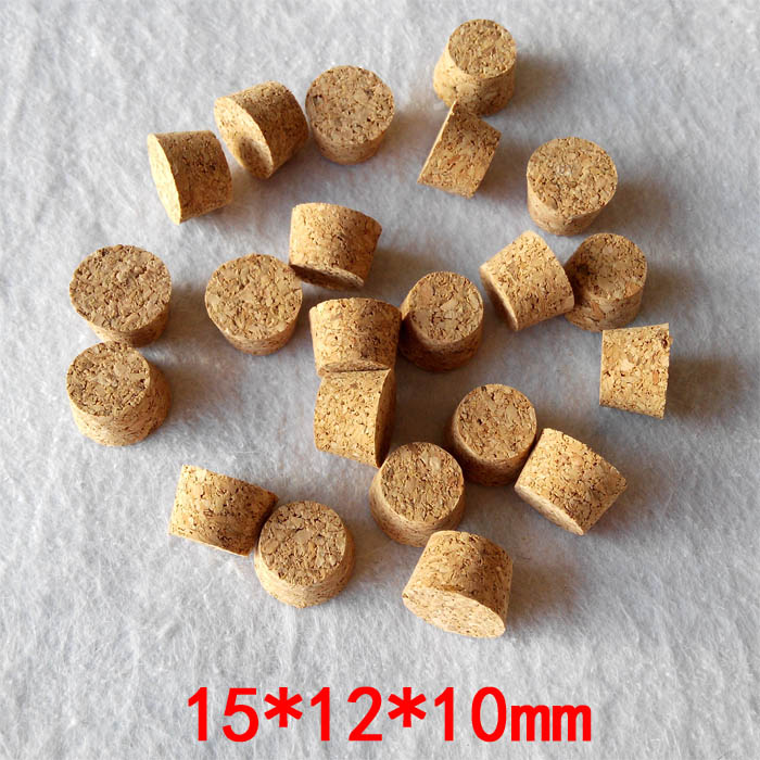 15*12*10mm Glass Test Tube Stoppers Small Glass Bottle Soft Winne Stopper Corks