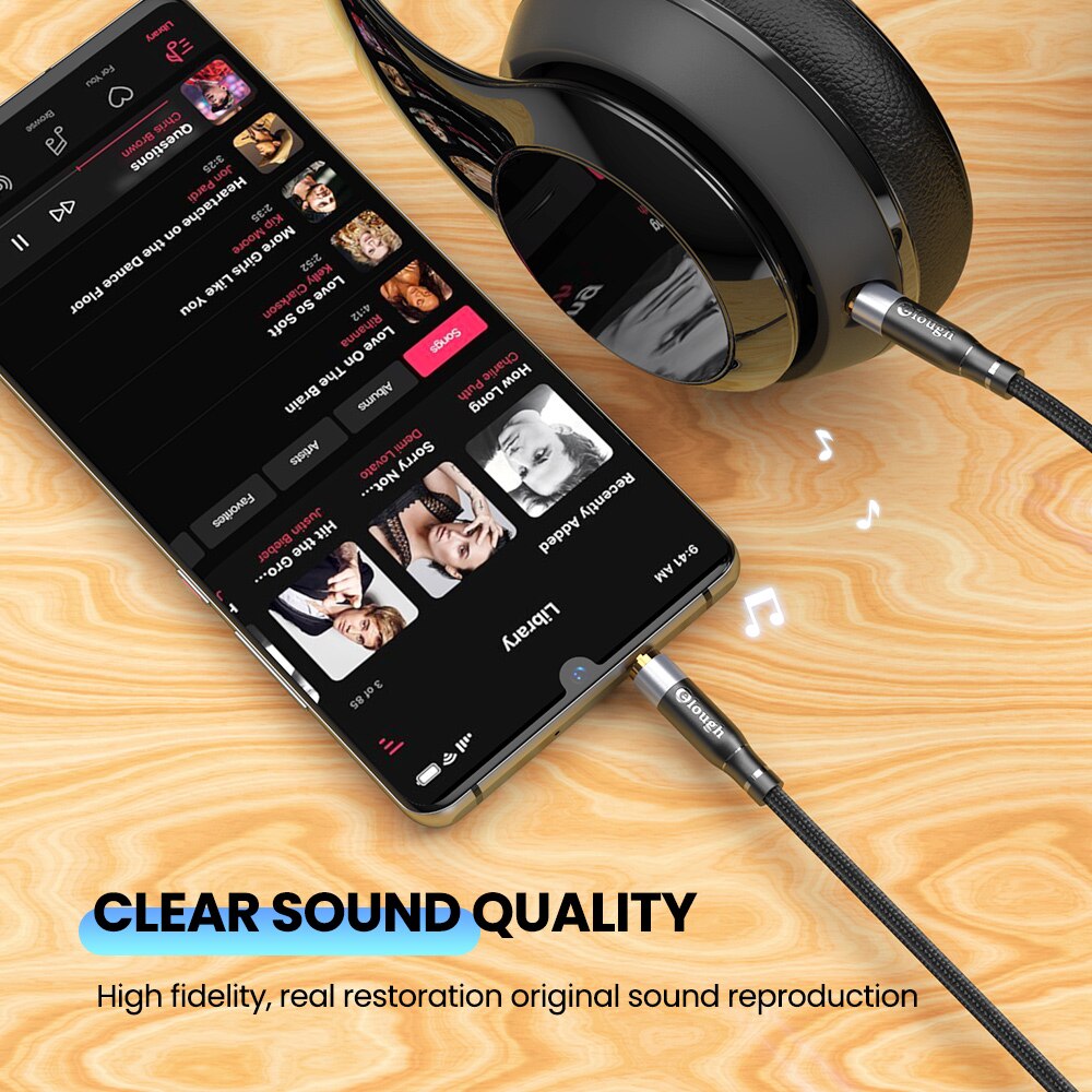 Elough kabel AUX kabel Audio Jack 3 3.5mm męski na męski kabel głośnikowy do słuchawek samochodowych Xiaomi Redmi AUX Audio przewód zasilający głośnik