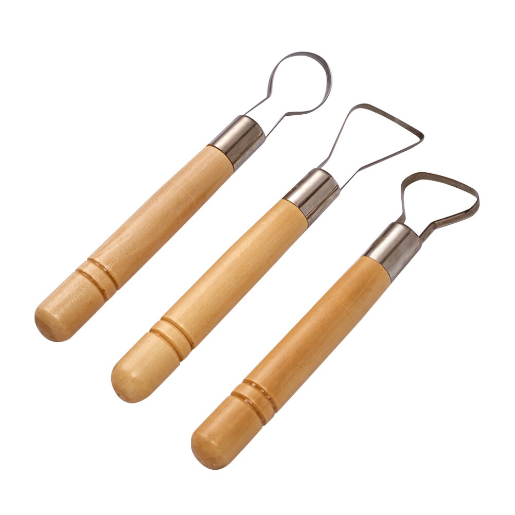 3Pcs Pottery Clay Tools 7 inch Flat Wire Cutter DIY Sculpting Set for Pottery Modeling FOU99