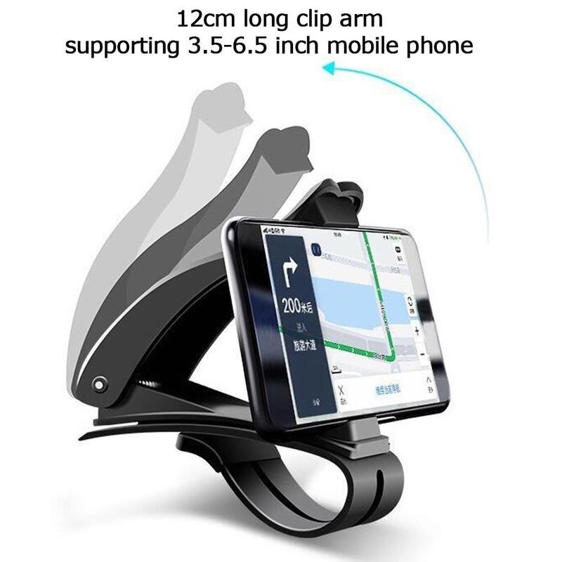 Universal Cradle Adjustable GPS Holder HUB Dashboard Phone Mount Smartphone GPS Navigation Black Car Holder Support