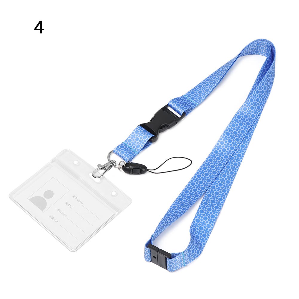 1PC chowany regulowany uchwyt na karty identyfikator karty pracy kobiety mężczyźni studenci wielofunkcyjna karta Case ze smyczą: A 04