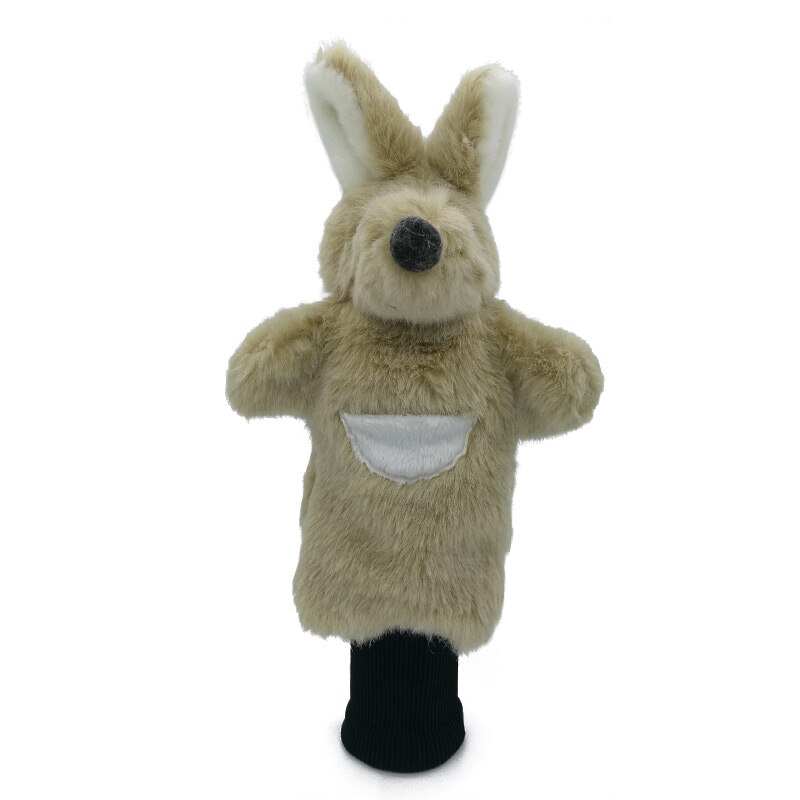 Au kangaroo golf head cover fairway woods hybrid animal golf clubs headcover & long sleeve maskot novelty cute