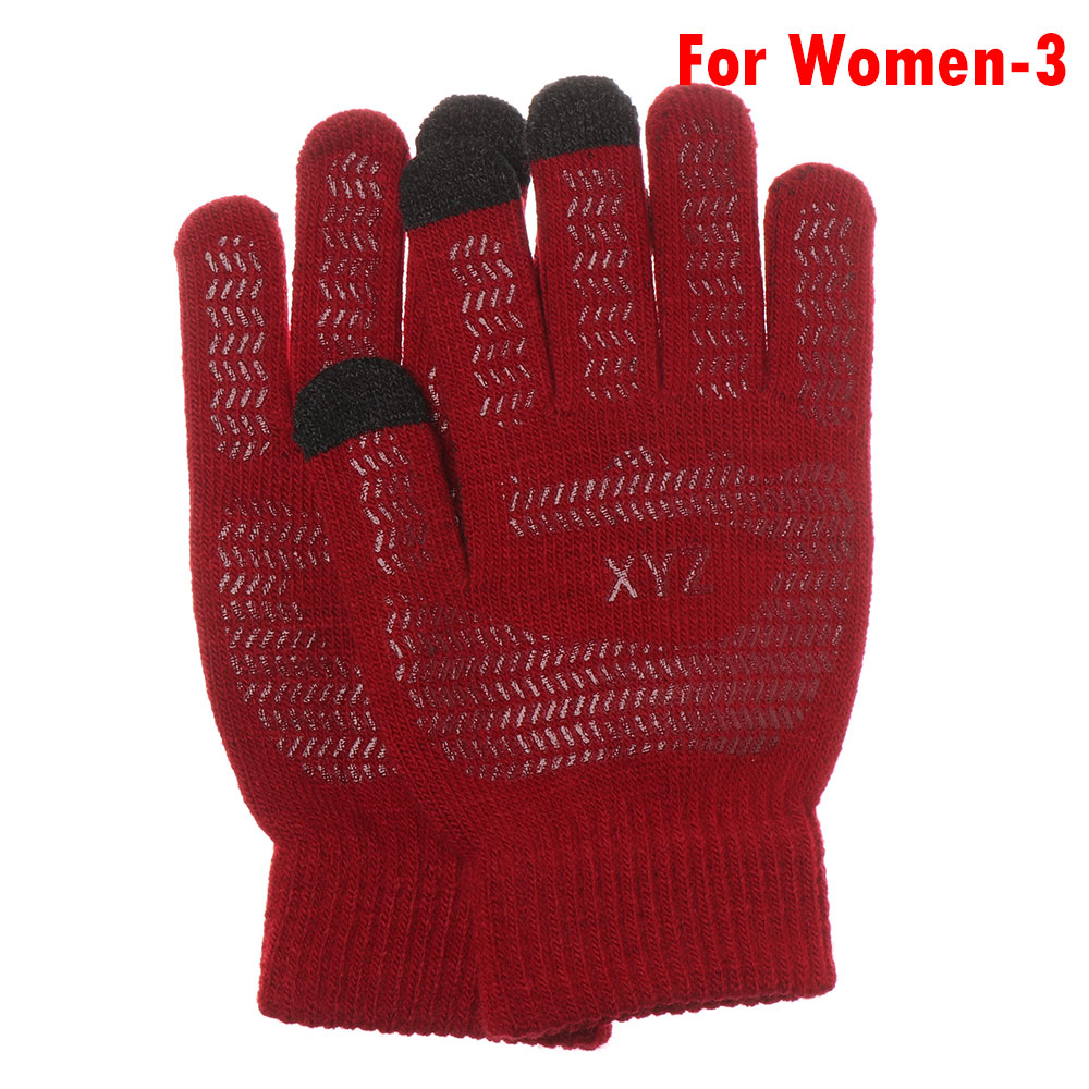 Winter Gloves Cute Furry Warm Gloves with Full Fingers Outdoor Sport Plus Velvet Touch Screen Gloves Driving Gloves: For Women-3