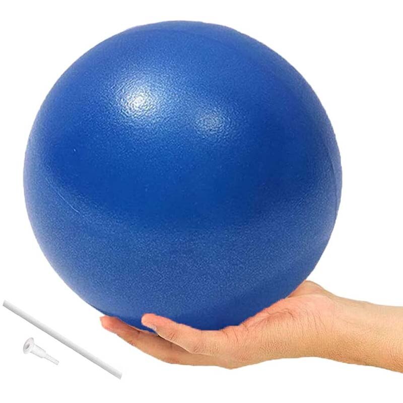 Balle de Pilates souple de 25cm, Mini boule d&#39;équilibre de Yoga, Anti-éclatement, parfaite pour l&#39;entraînement physique de base, gymnastique à domicile: Blue
