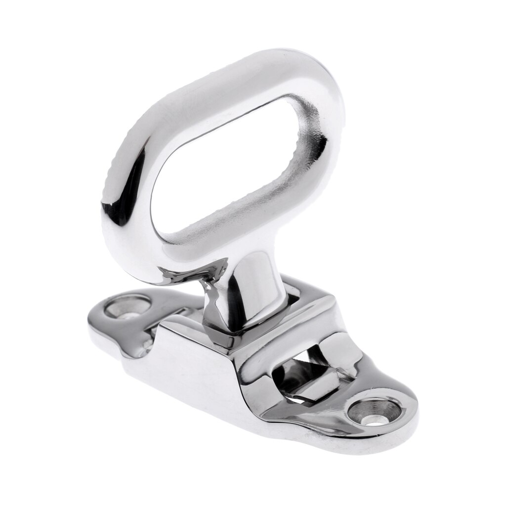 Polished 316 Stainless Steel Folding Step Mast Step Boat Caravan Fold Out Step with Anti-skid Diamond Tread Pattern