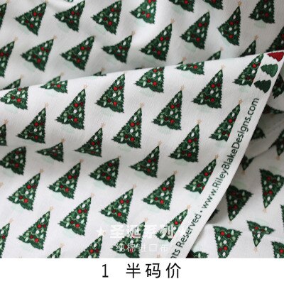 européen américain noël importations tissu 100% coton tissu Patchwork couture bricolage couture vêtement robe matériel: No.1