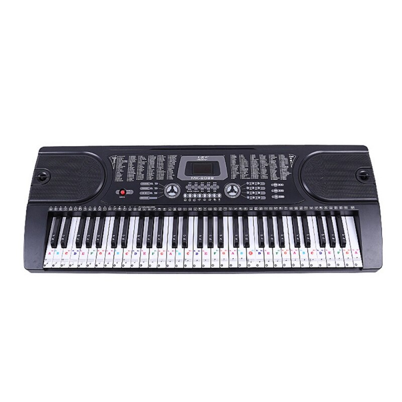 88/61 key color piano letter notes stickers keyboard hand roll piano keyboard transparent stickers notation transparent