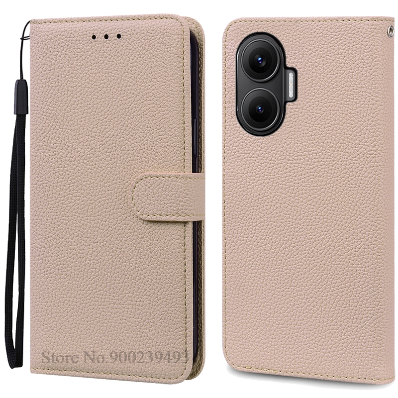 For Poco F7 Case Wallet Leather Flip Cover For Poco F7 Case Shockproof Book Cover Wallet Coque Fundas Shell: army green