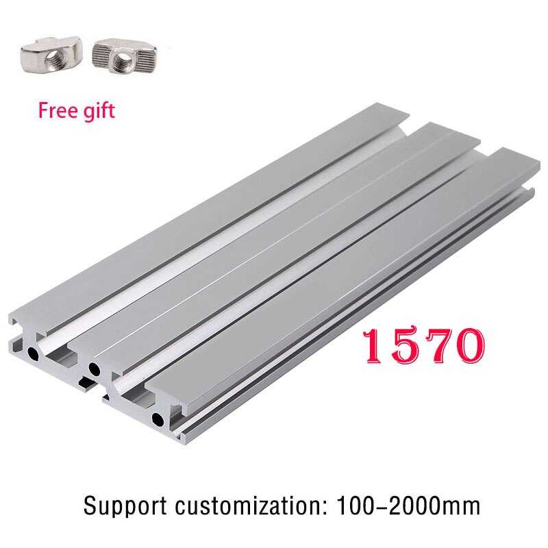 Profilé aluminium industriel 1570, 2 pièces, cadre d&#39;extrusion de Rail linéaire, CNC, imprimante de meubles coulissants 800 1000