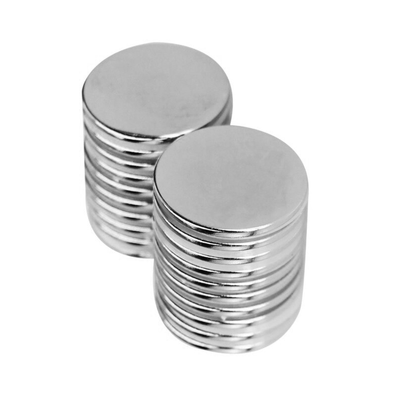 Imanes fuertes de neodimio finos de 20x100mm, hoja de imán redondo permanente de 20x1,5mm, disco magnético potente de 20x1,5mm, 10 ~ 1,5 Uds.